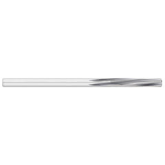 Chucking Reamer: 0.4385" Dia, 7" OAL, 1-3/4" Flute Length, Straight-Cylindrical Shank, HSS