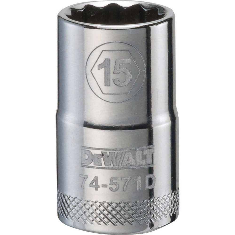 Standard  Hand Socket: 1/2" Drive, 15.00 mm Socket, 12-Point