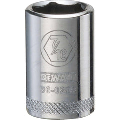 Standard  Hand Socket: 1/4" Drive, 7/16" Socket, 6-Point