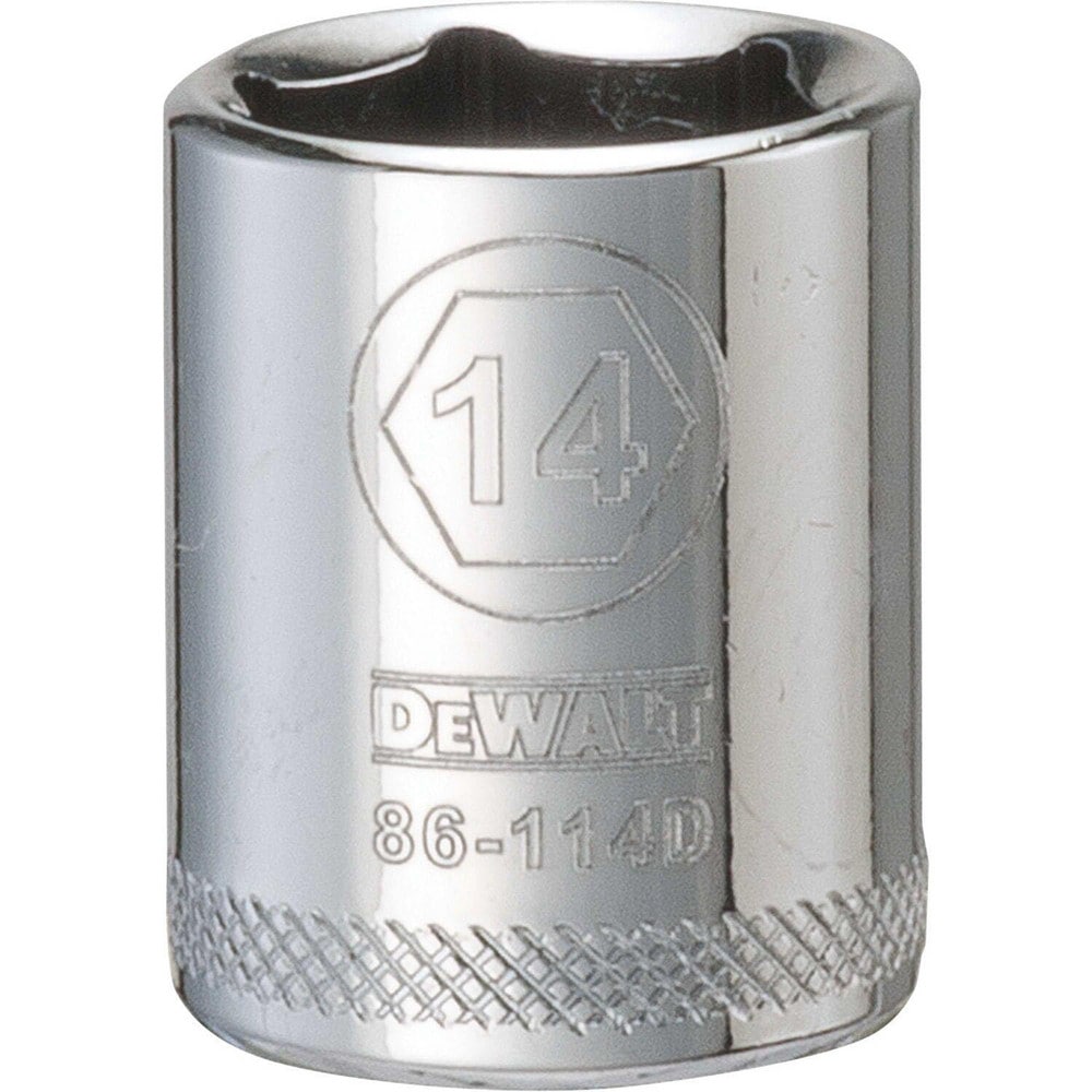 Standard  Hand Socket: 1/4" Drive, 14.00 mm Socket, 6-Point