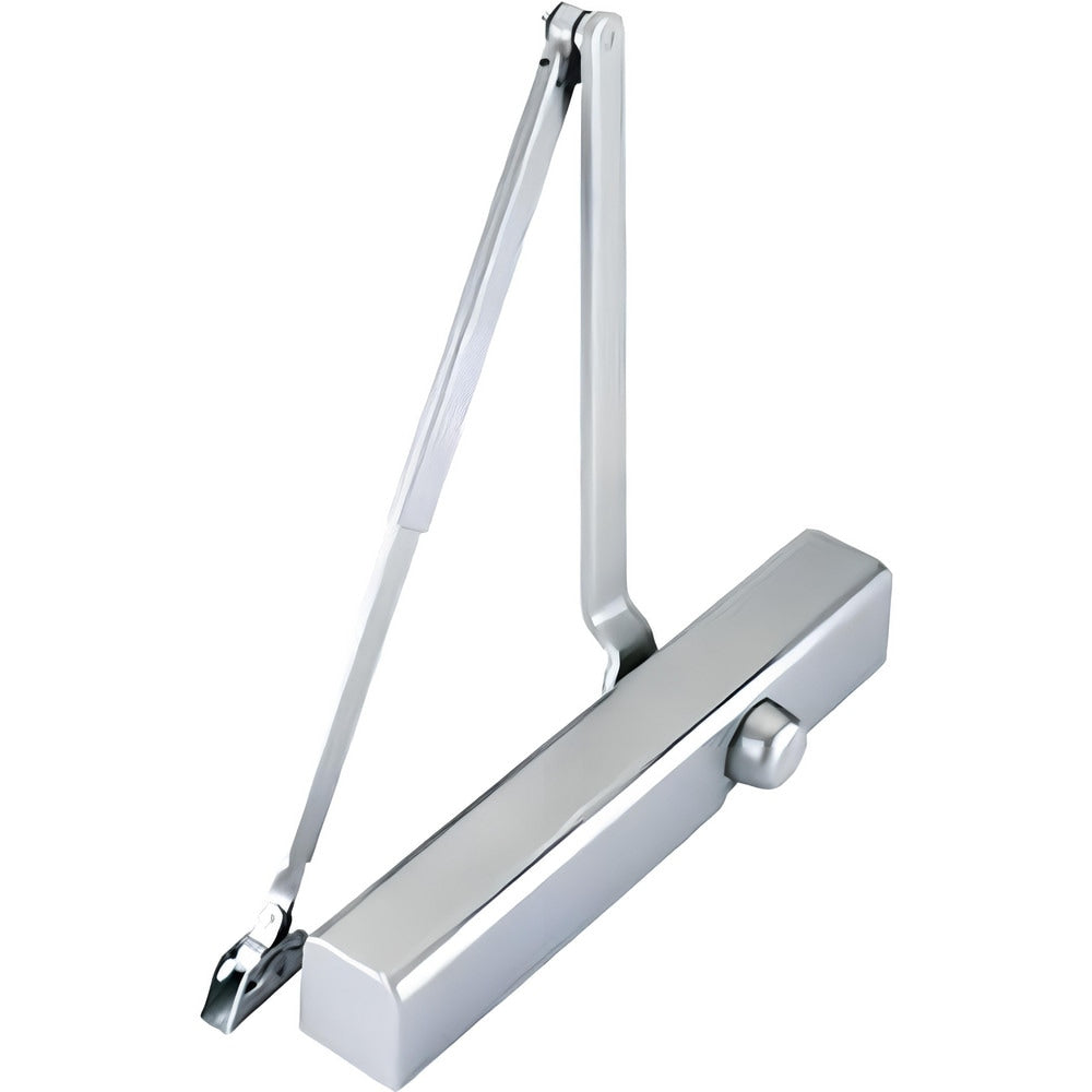 Manual Dampers; Damper Type: Door Closer; Arm Type: Hold Open; Power Type: Hydraulic; Housing Material: Full Plastic Cover; Arm Material: Cast Aluminum; Operation Type: Manual; Mount Type: Parallel Arm Bracket For Tri-Packed Application: Regular Arm Pull