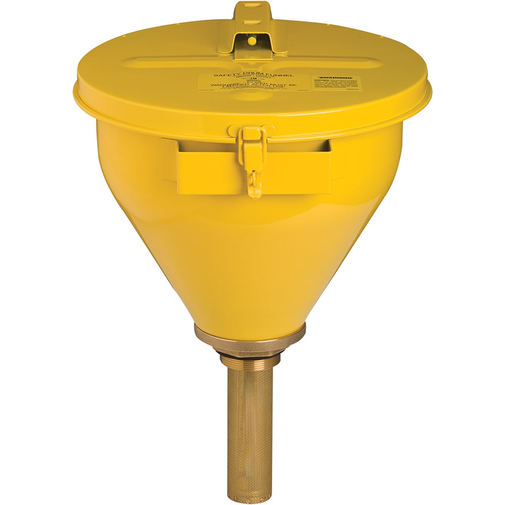 Drum Funnels & Funnel Covers; Type: Drum Funnel; Compatible Drum/Pail Capacity (Gal.): 30.00; 55.00; Diameter (Decimal Inch): 10.7500; Diameter (Inch): 10.75; Height (Inch): 10; Height (Decimal Inch): 10.000000; Arrester/Tube Length (Inch): 6; Mouth Diame