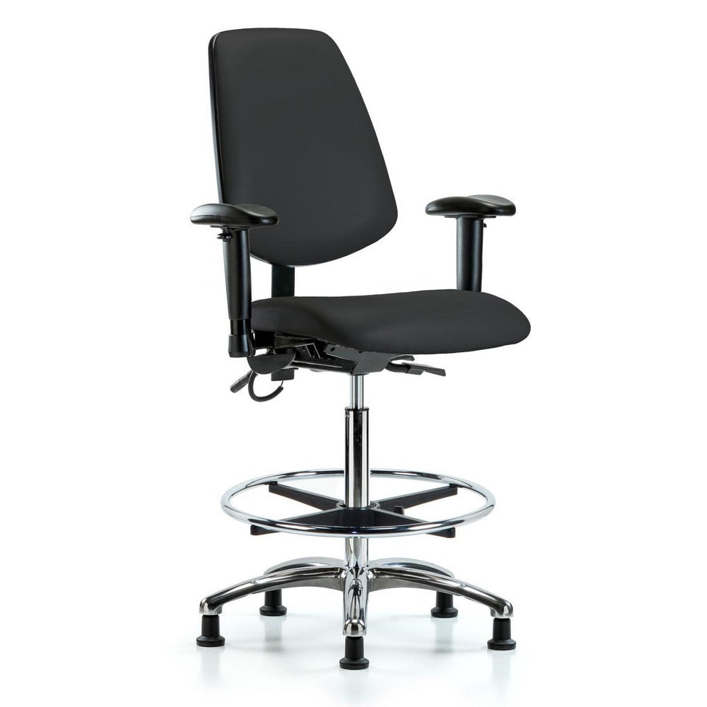 ESD Task Chair: ESD Vinyl, 36" Seat Height, Black