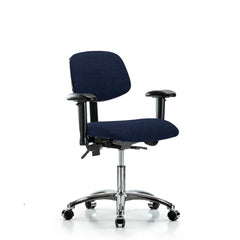 Task Chair Task Chair: Olefin, 24" Seat Height, Navy Blue