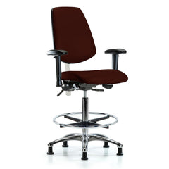 Clean Room Task Chair: Vinyl, 36" Seat Height, Burgundy