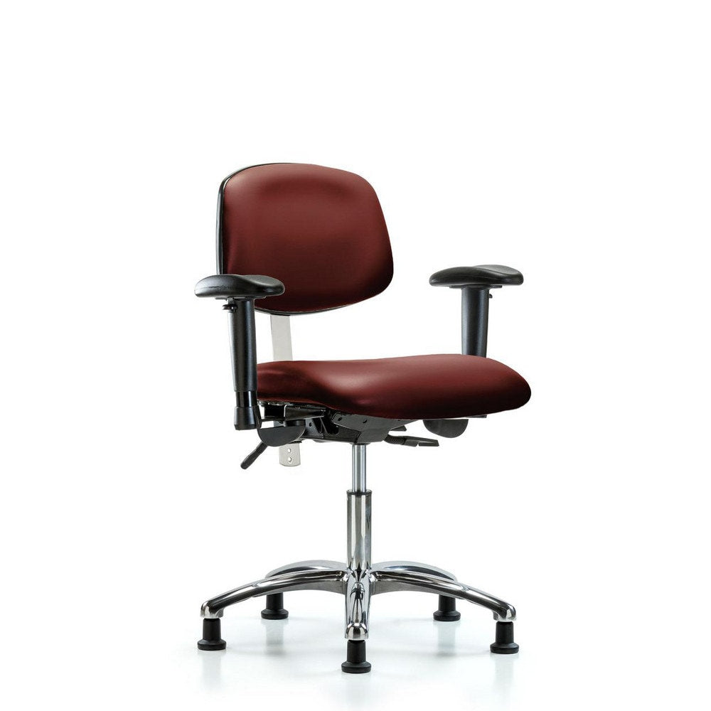 Clean Room Task Chair: Vinyl, 24" Seat Height, Borscht