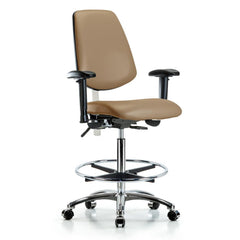 Clean Room Task Chair: Vinyl, 36" Seat Height, Taupe