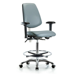 Clean Room Task Chair: Vinyl, 36" Seat Height, Storm