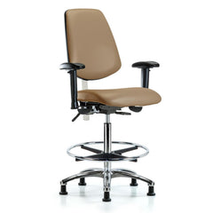 Clean Room Task Chair: Vinyl, 36" Seat Height, Taupe