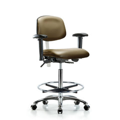 Clean Room Task Chair: Vinyl, 36" Seat Height, Taupe