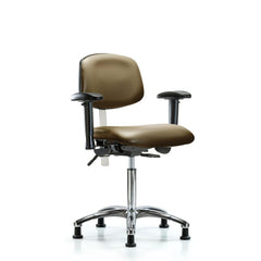 Clean Room Task Chair: Vinyl, 29" Seat Height, Taupe