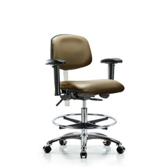 Clean Room Task Chair: Vinyl, 29" Seat Height, Taupe