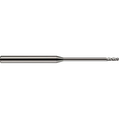 Ball End Mill: 5/64" Dia, 15/64" LOC, 4 Flute, Solid Carbide