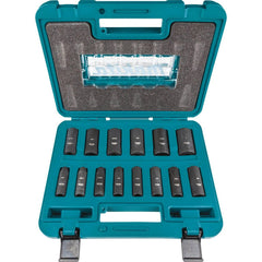 Deep Impact Socket Set: 14 Pc, 1/4 to 1" Socket