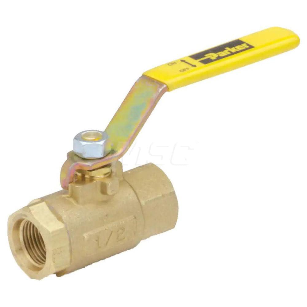 Manual Ball Valve: 1" Pipe, Female x Female Port, Brass