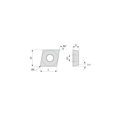 Turning Insert: CPMT2.51.51PSS AH645, Carbide