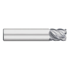 Corner Radius End Mill: 3/8" Dia, 5/8" LOC, 0.0200" Radius, 5 Flute, Solid Carbide