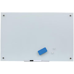 Whiteboards & Magnetic Dry Erase Boards; Board Material: Magnetic Glass; Frame Material: No Frame; Height (Inch): 23-39/64; Width (Inch): 35-7/16; Magnetic: Yes; Erasure Type: Dry; Reversible: No