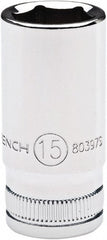 Intermediate  Hand Socket: 1/4" Drive, 10.00 mm Socket, 6-Point