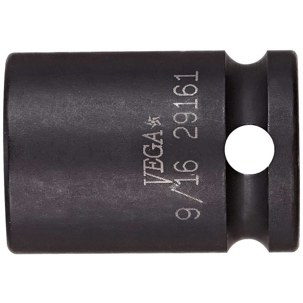 Impact Socket: 3/8" Drive, 10 mm Socket, Square Drive