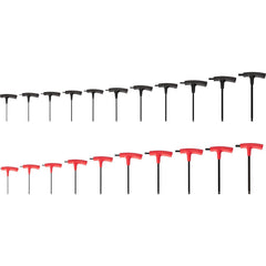 Hex Key Sets; Tool Type: Hex Key Set; Handle Type: T-Handle; Hex Size Range (Inch): 5/64