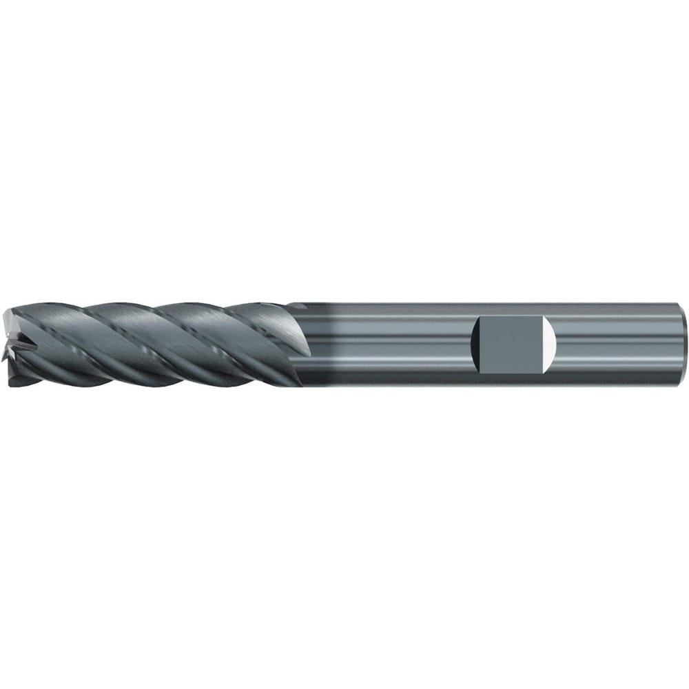 Roughing & Finishing End Mills; Mill Diameter (Fractional Inch): 1/2; Flute Type: Spiral; Number Of Flutes: 5; End Mill Material: Solid Carbide; Length of Cut (Inch): 2; Coating/Finish: AlCr