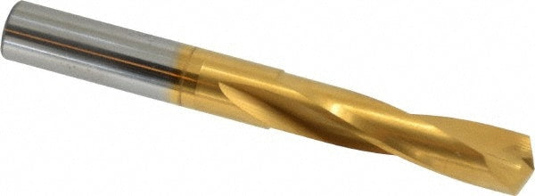 Screw Machine Length Drill Bit: 11/32" Dia, 135 deg Point, Solid Carbide