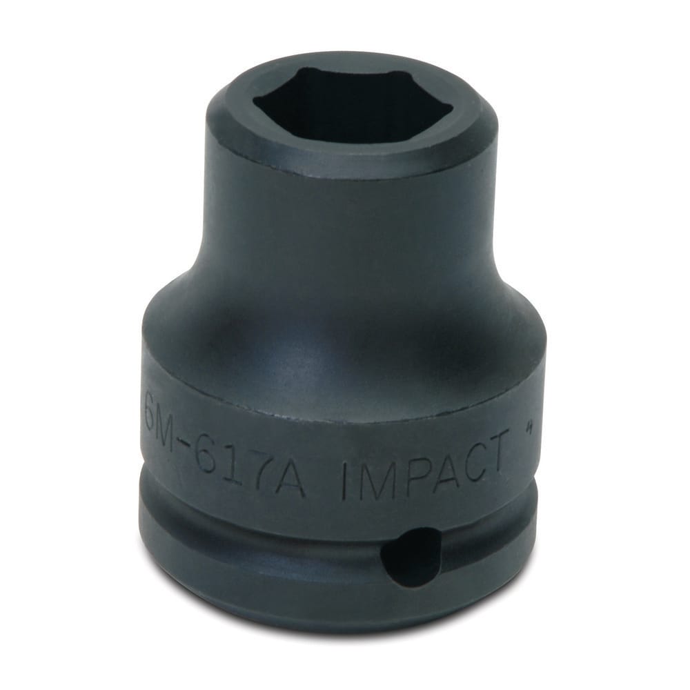 Impact Socket: 3/4" Drive, 20 mm Socket, Hex Drive