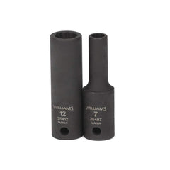 Impact Socket: 3/8" Drive, 9 mm Socket, Square Drive