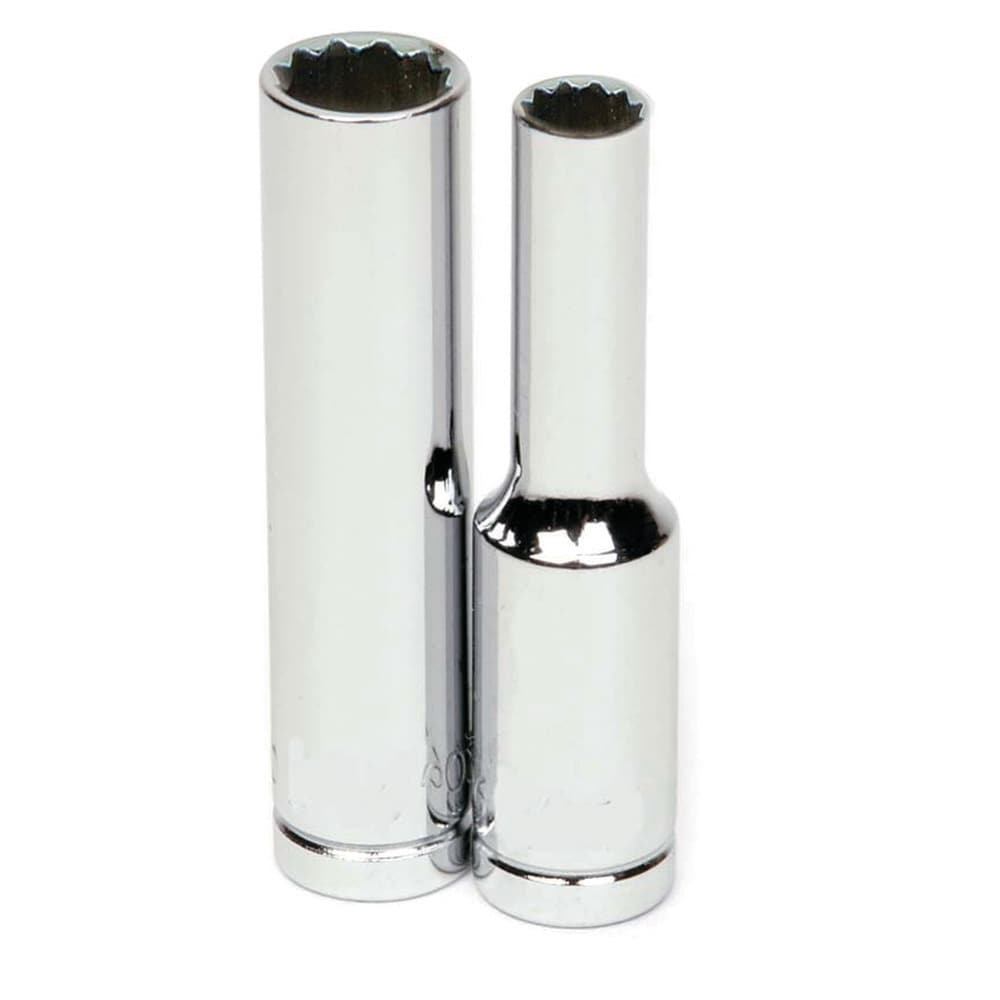 Deep Socket  Hand Socket: 1/4" Drive, 7.00 mm Socket, 12-Point