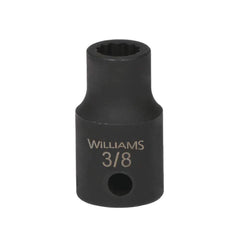 Impact Socket: 1/2" Drive, 7/16" Socket, Square Drive