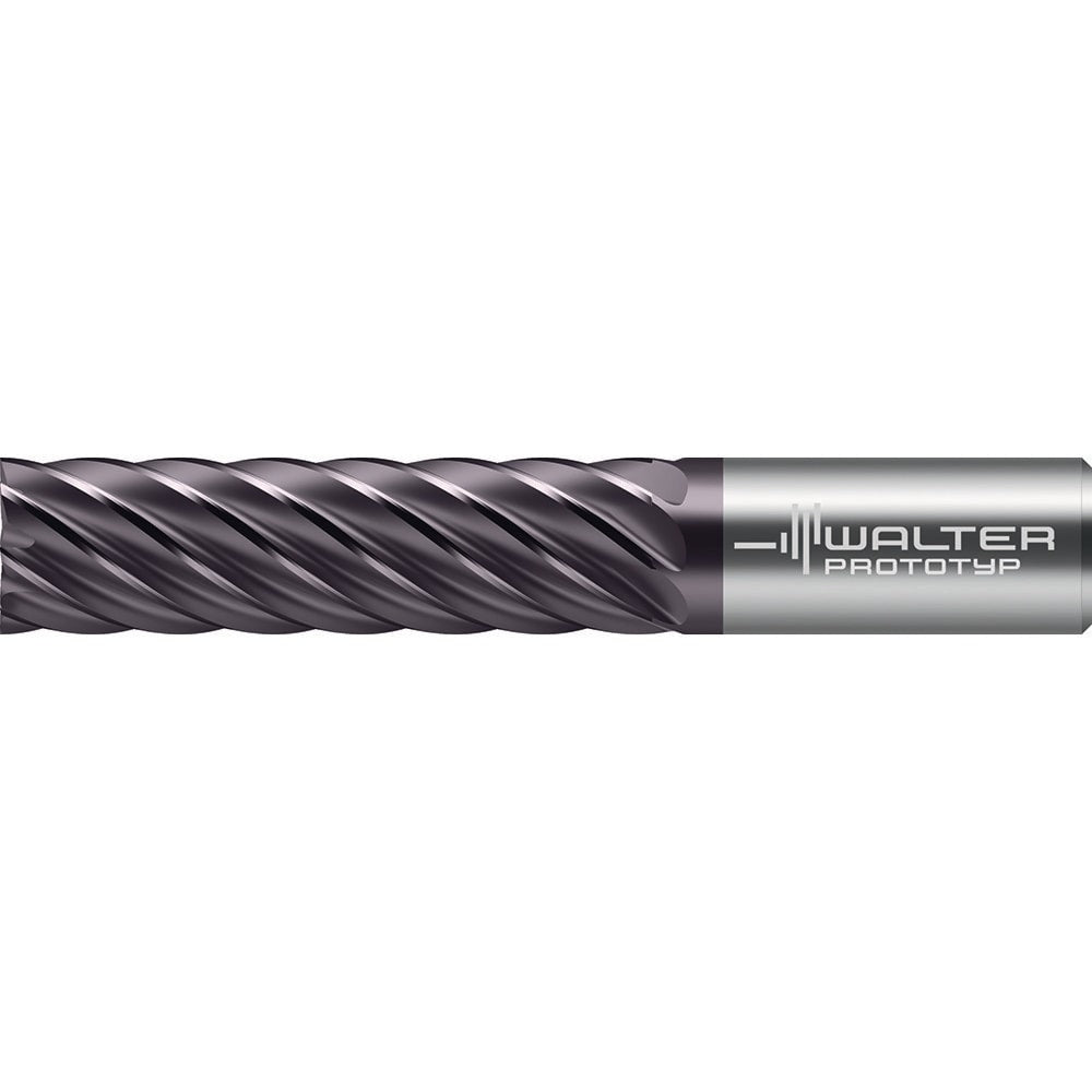 Square End Mill: 25.00 mm Dia, 90.0000 mm LOC, 8 Flute, Solid Carbide