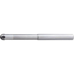 Indexable Ball Nose End Mill: 3/4" Cut Dia, Solid Carbide, 6" OAL