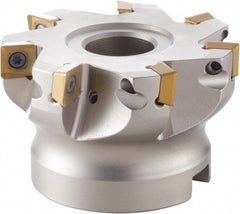 50mm Cut Diam, 22mm Arbor Hole Diam, 40mm Max Depth, Indexable Square-Shoulder Face Mill