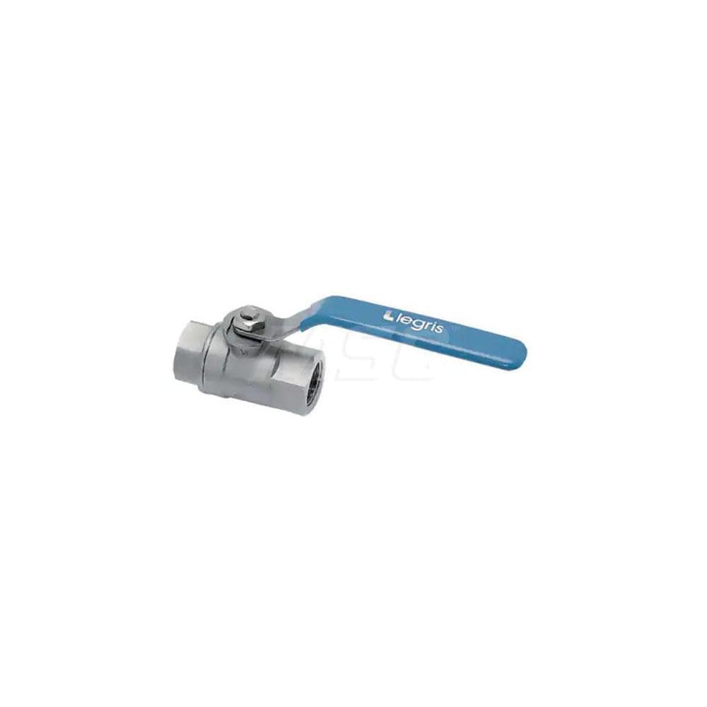 Manual Ball Valve: Female x Female Port, Stainless Steel