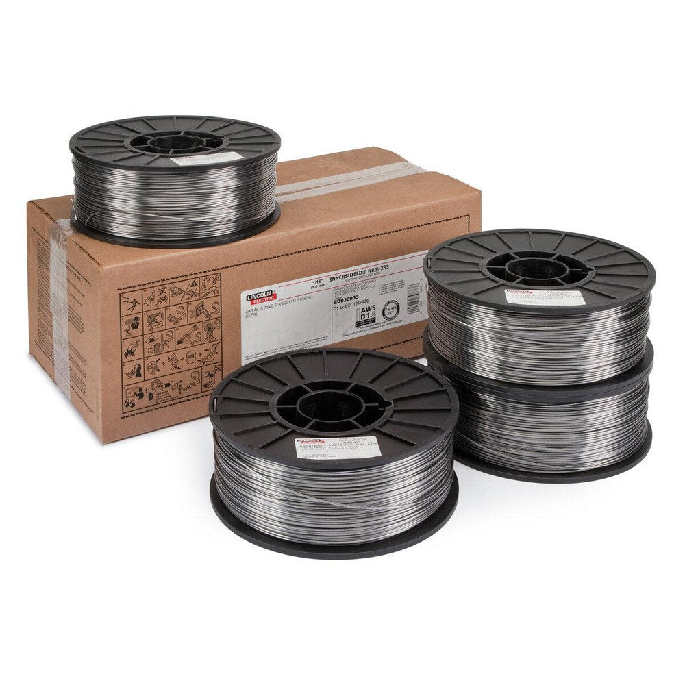 MIG Flux Core Welding Wire: 0.045" Dia, Steel Alloy