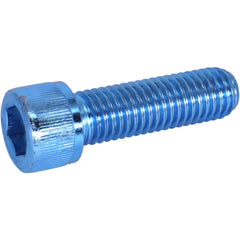 Hex Socket Cap Screw: M10x1.5 Thread, 30.00 mm Length Under Head, 12.9 Alloy Steel, Zinc-Blue Trivalent Chromate Finish