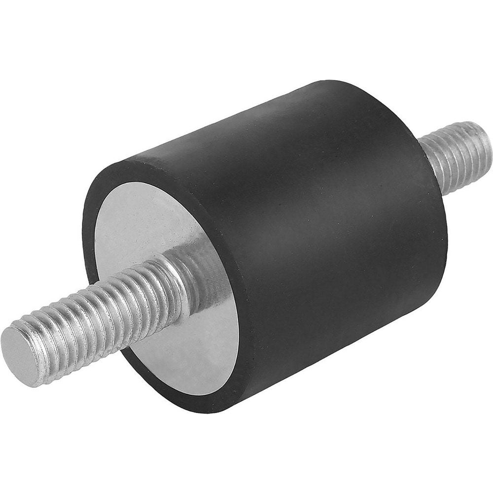 Vibration Isolators; Isolator Type: Stud/Stud; Insert Material: Stainless Steel; Isolator Material: Natural Rubber; Maximum Load Capacity: 67.44; Top Diameter: 20.00; Bottom Diameter: 20; Thread Size: M6; Overall Width: 1