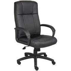 Task Chair:  Vinyl,  Adjustable Height,  Black