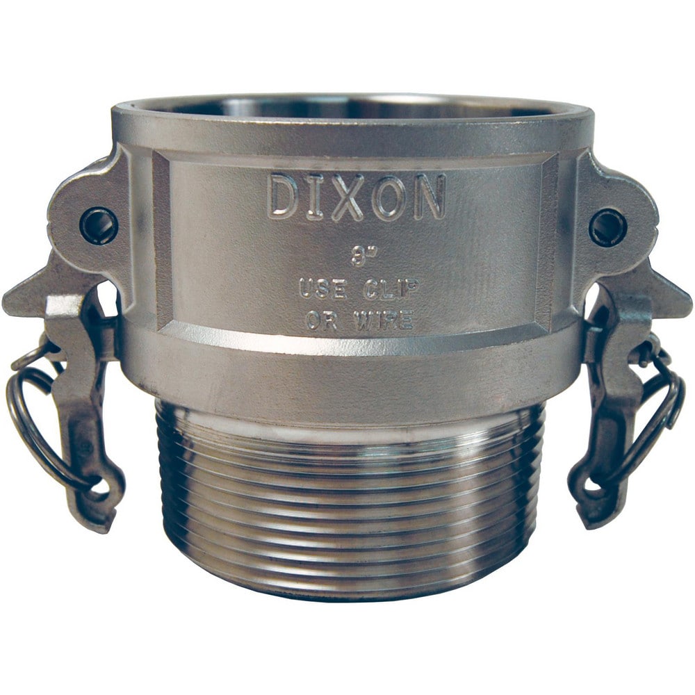 Suction & Discharge Hose Couplings; Type: Type B Coupler; Coupling Type: Cam & Groove; Coupling Descriptor: Boss-Lock Coupler x MNPT; Material: Stainless Steel; Coupler Size (Fractional Inch): 2; Thread Size: 2; Hose Size: 2