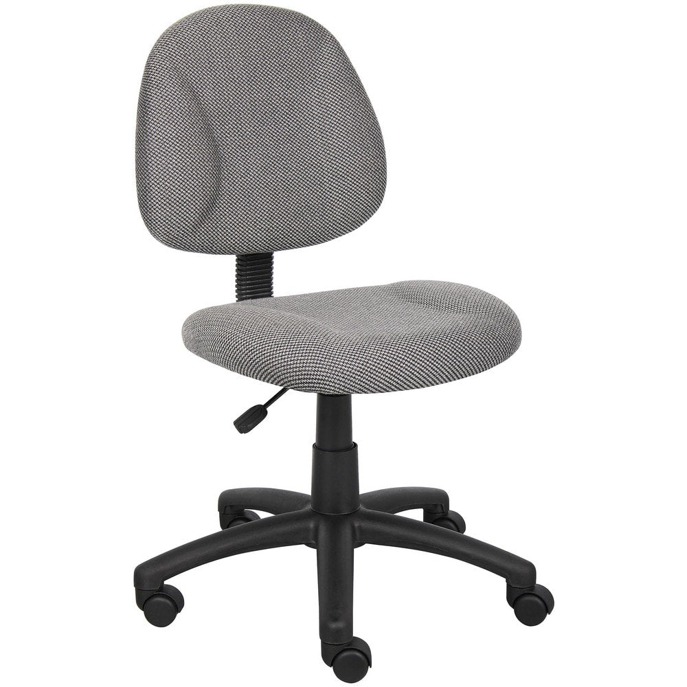 Task Chair:  Tweed,  Adjustable Height,  Gray