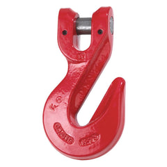 Clevis Hooks; Chain Grade: 100; Work Load Limit: 4300 lb; Material: Alloy Steel; Clevis Inside Diameter: 0.344 in; Clevis Pin Diameter: 0.313 in; Hook Throat: 0.375 in; Application: Overhead Lifting