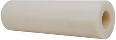 Plastic Round Tube: 3" ID, 4-1/2" OD, 2' OAL, Natural, Cast Nylon