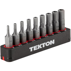 Screwdriver Bit Sets; Set Type: Security Hex; Tip Type: Hex; Container Type: Plastic Holder; Point Type: Tamperproof Hex; Drive Size: 0.2500 in