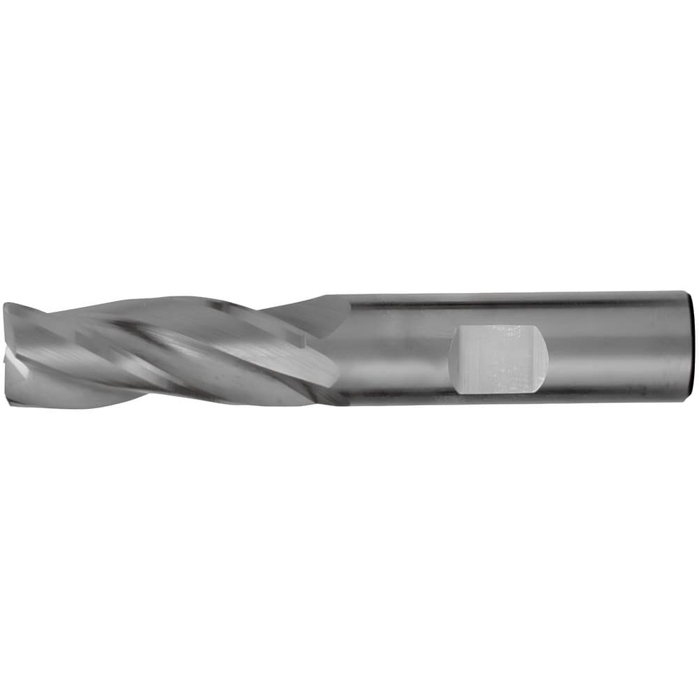 Corner Radius End Mill: 3/16" Dia, 5/8" LOC, 0.25 mm Radius, 3 Flute, Solid Carbide