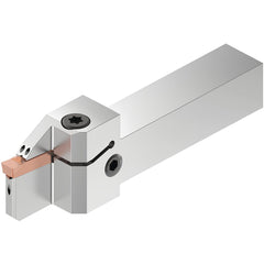 Indexable Grooving/Cut-Off Toolholders; Internal or External: External; Hand of Holder: Left Hand; Maximum Depth of Cut (mm): 24.00; Maximum Groove Width (mm): 6.00; Minimum Groove Width (Decimal Inch): 0.2500