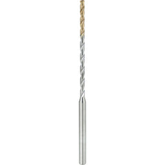Micro Drill Bit: 2.50 mm Dia, (0.0984"), 139 deg, Solid Carbide