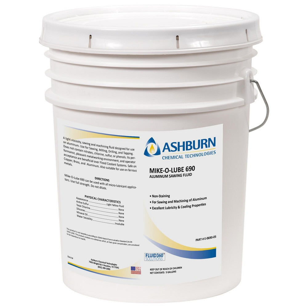 Cutting Fluid: Ashburn Liquid, 5 gal Pail