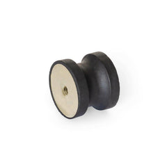 Vibration Isolators; Isolator Type: Plate/Plate; Insert Material: Zinc-Plated Steel; Isolator Material: Natural Rubber; Maximum Load Capacity: 1010.00 N; Top Diameter: 30.00; Bottom Diameter: 30; Thread Size: 5/16-18; Overall Width: 30 mm