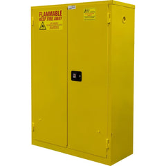 Flammable & Hazardous Storage Cabinets:  2 Shelf,  Self Closing